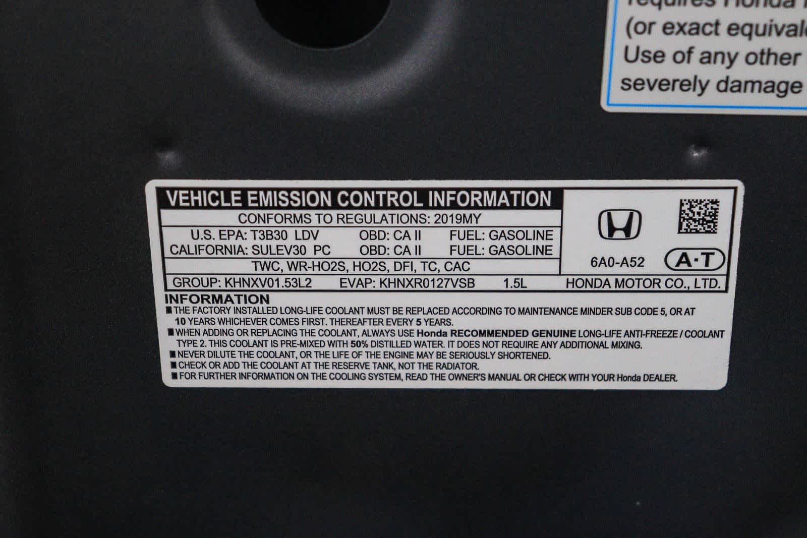 2019 Honda Accord Sedan LX 1.5T