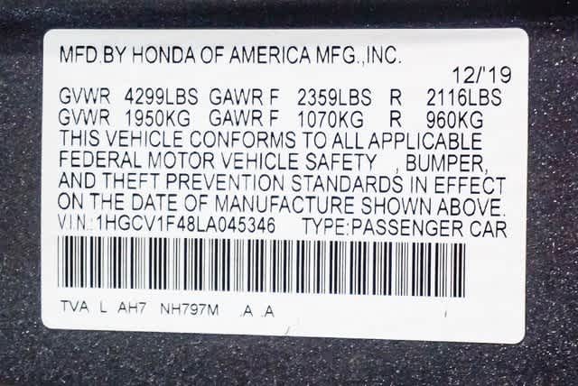 2020 Honda Accord EX