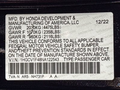 2022 Honda Accord Sport SE