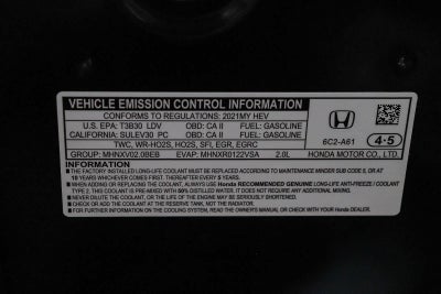 2021 Honda Accord Hybrid EX-L