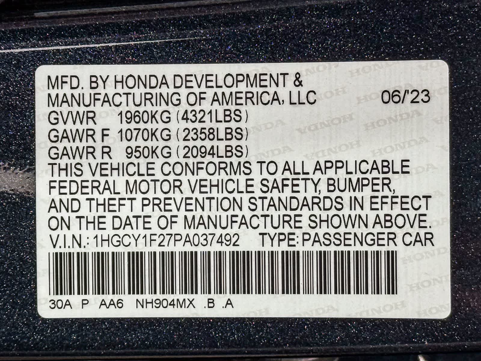 2023 Honda Accord LX
