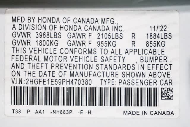 2023 Honda Civic Manual