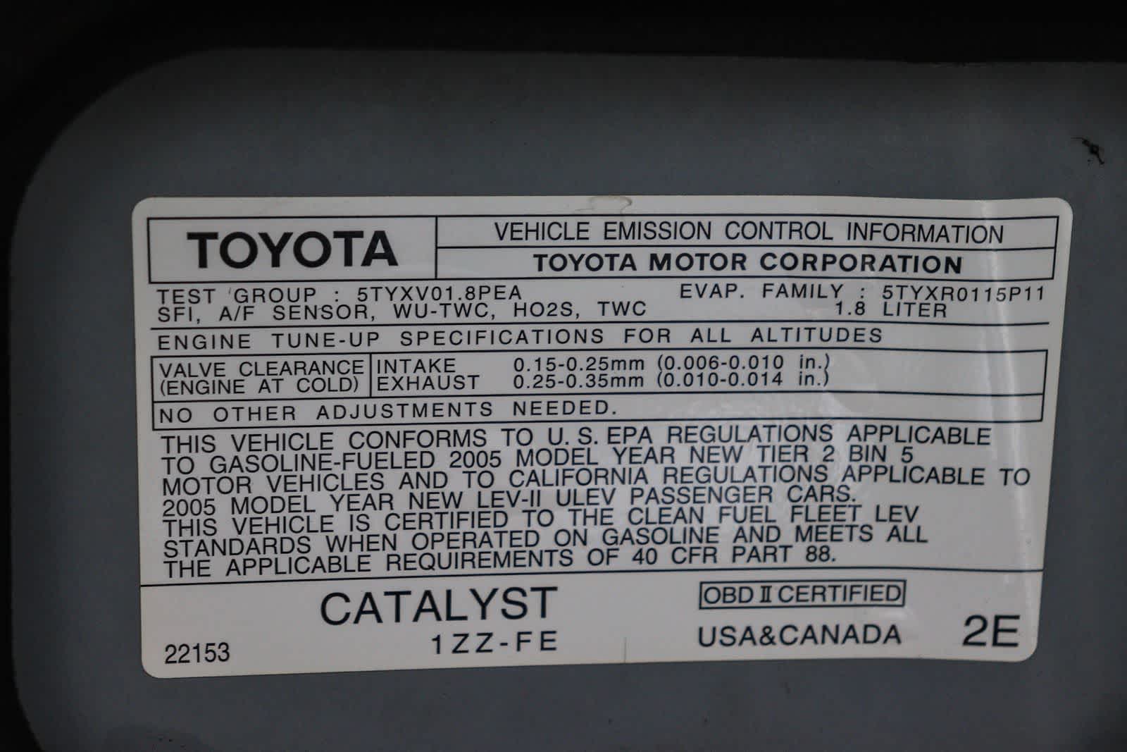 2005 Toyota Matrix XR