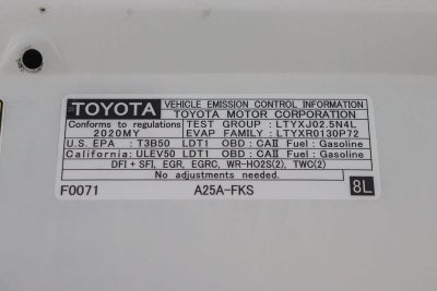 2020 Toyota RAV4 LE