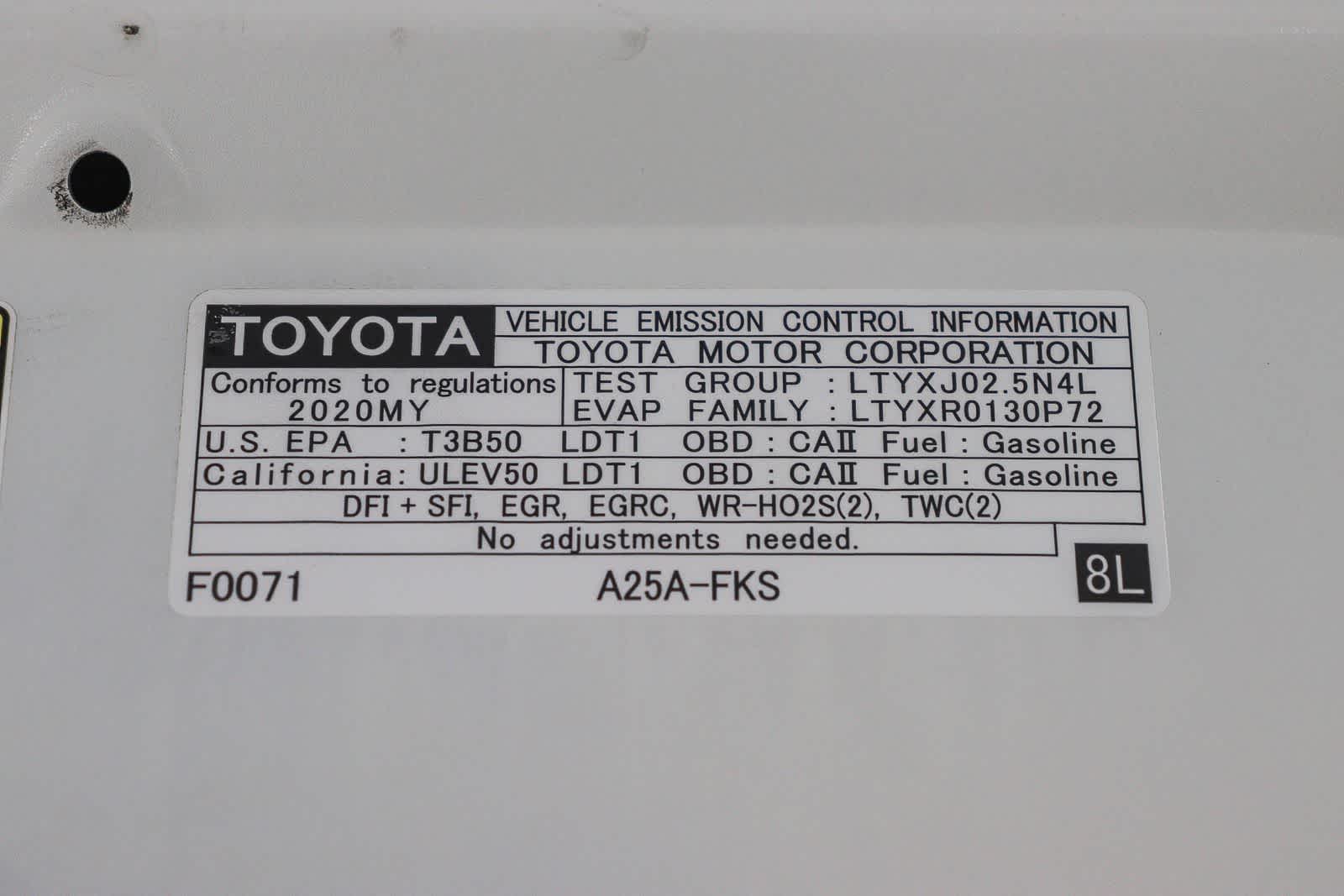 2020 Toyota RAV4 LE