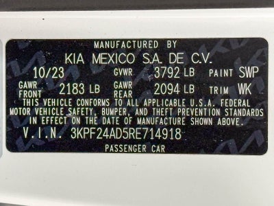 2024 Kia Forte LXS
