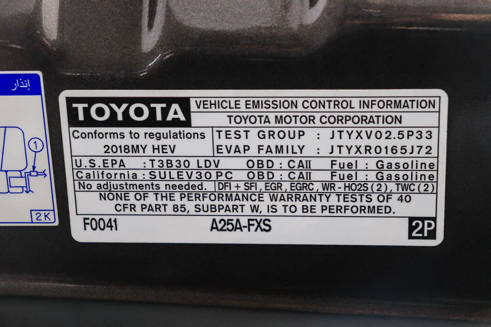 2018 Toyota Camry Hybrid XLE