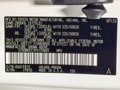 2023 Toyota Sienna XSE