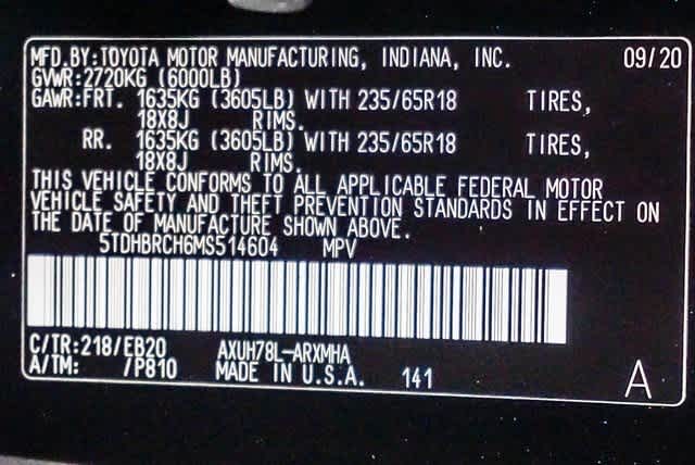 2021 Toyota Highlander Hybrid XLE