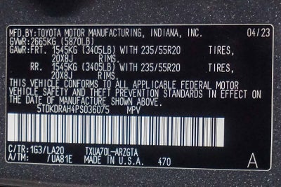 2023 Toyota Highlander Platinum
