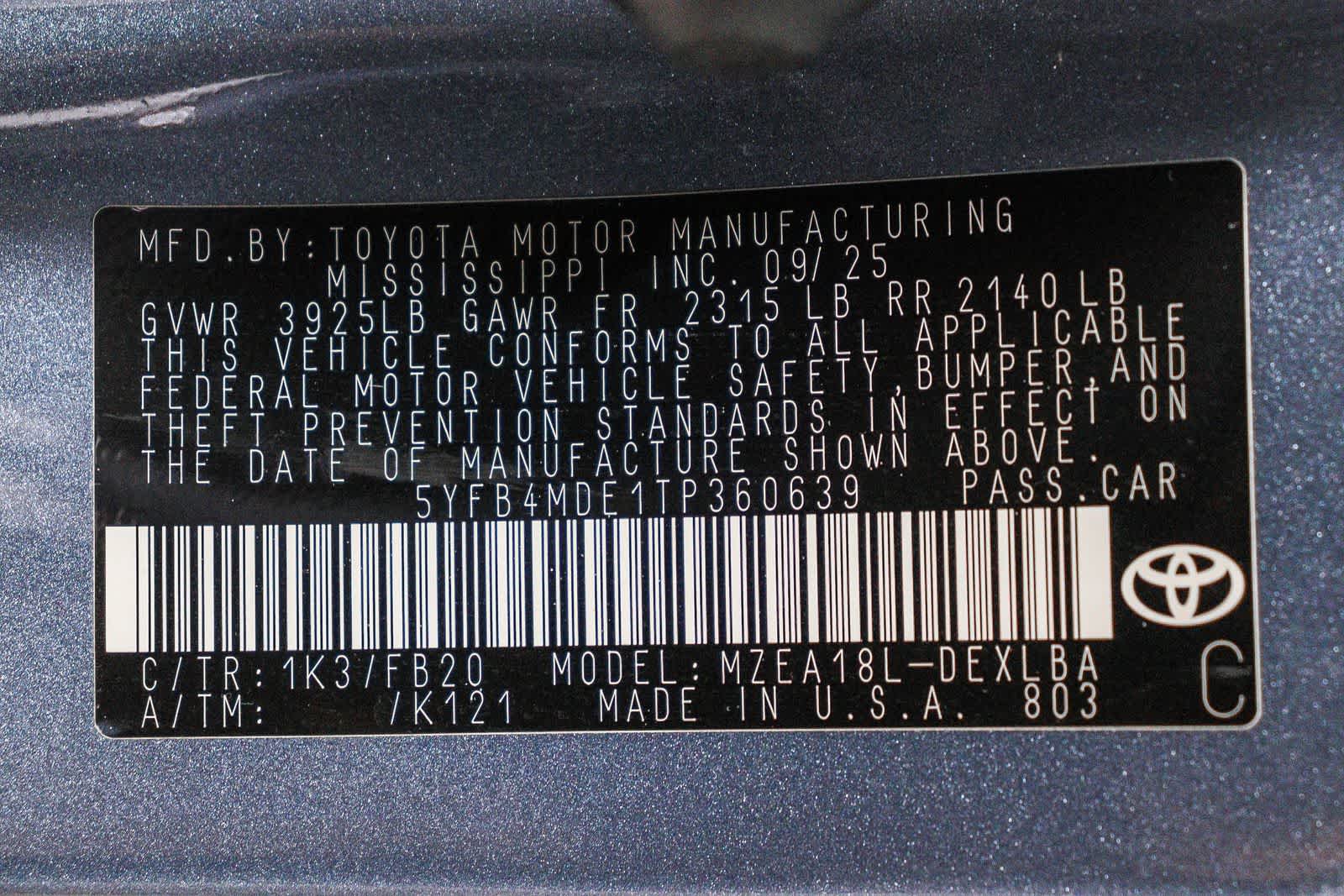 2026 Toyota Corolla LE