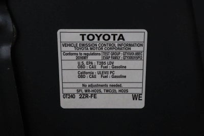 2016 Toyota Corolla S Plus