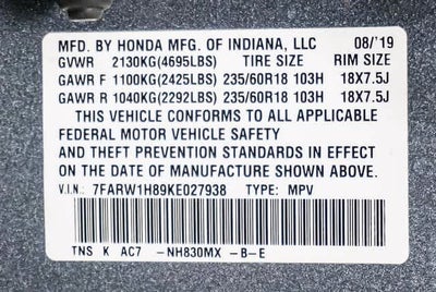 2019 Honda CR-V EX-L