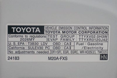 2026 Toyota Prius Plug-In Hybrid XSE