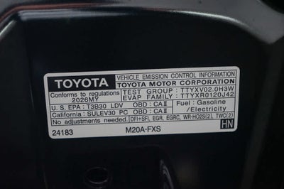 2026 Toyota Prius Plug-In Hybrid SE