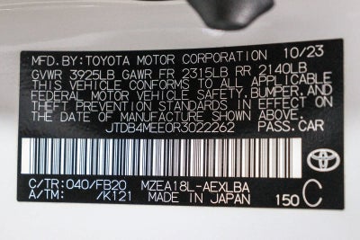 2024 Toyota Corolla LE