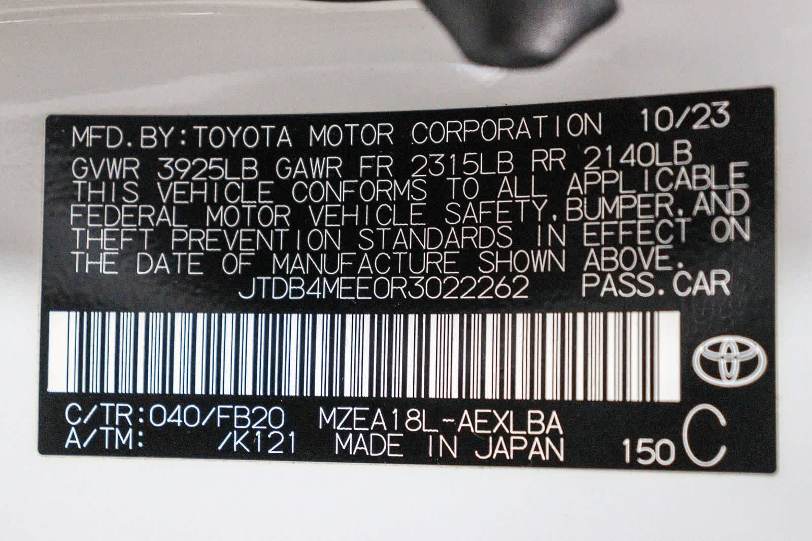 2024 Toyota Corolla LE