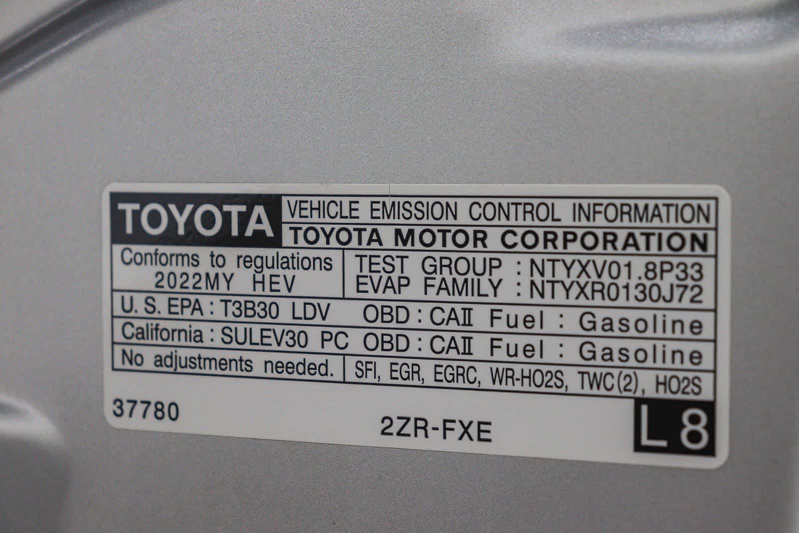 2022 Toyota Prius LE