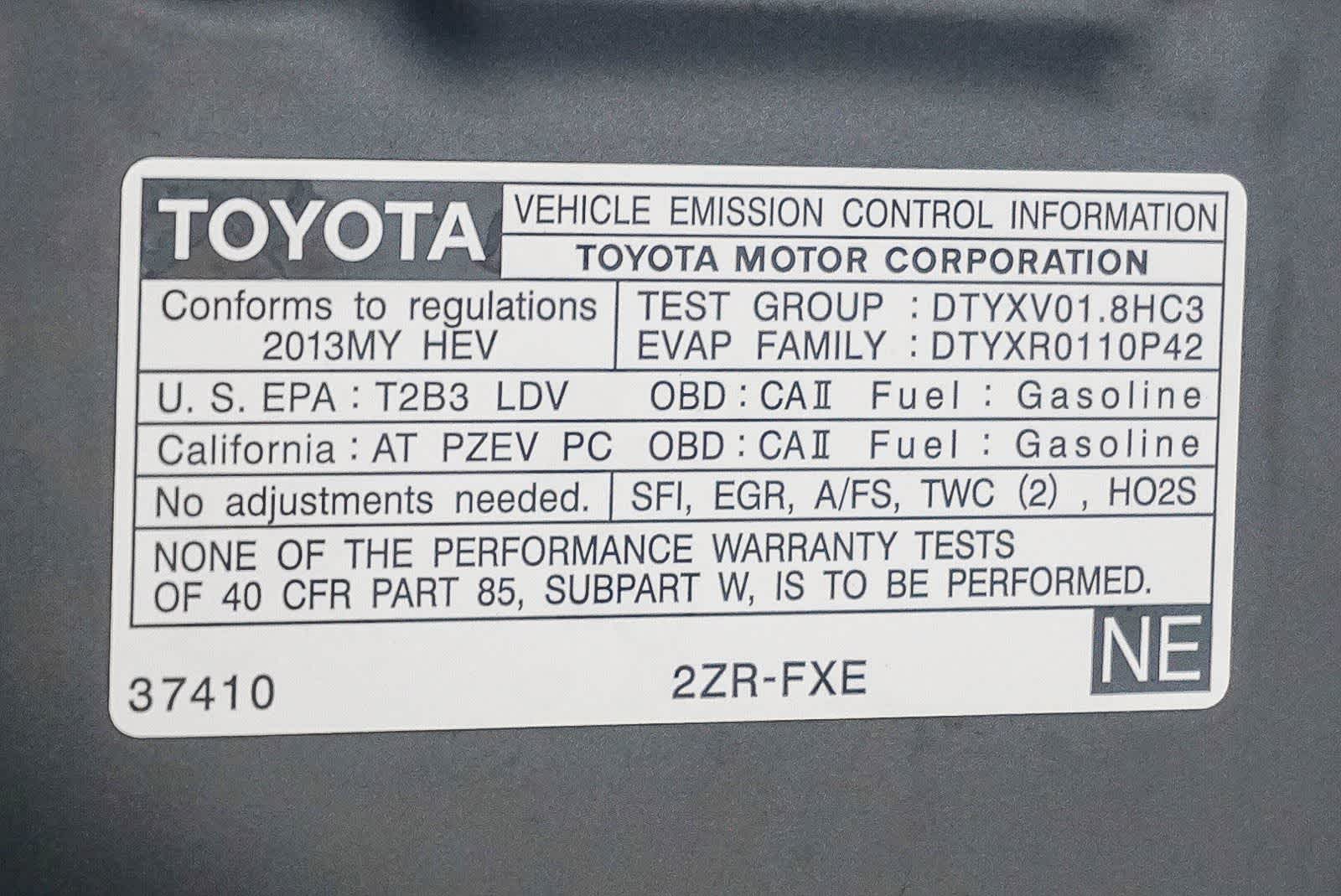 2013 Toyota Prius Three