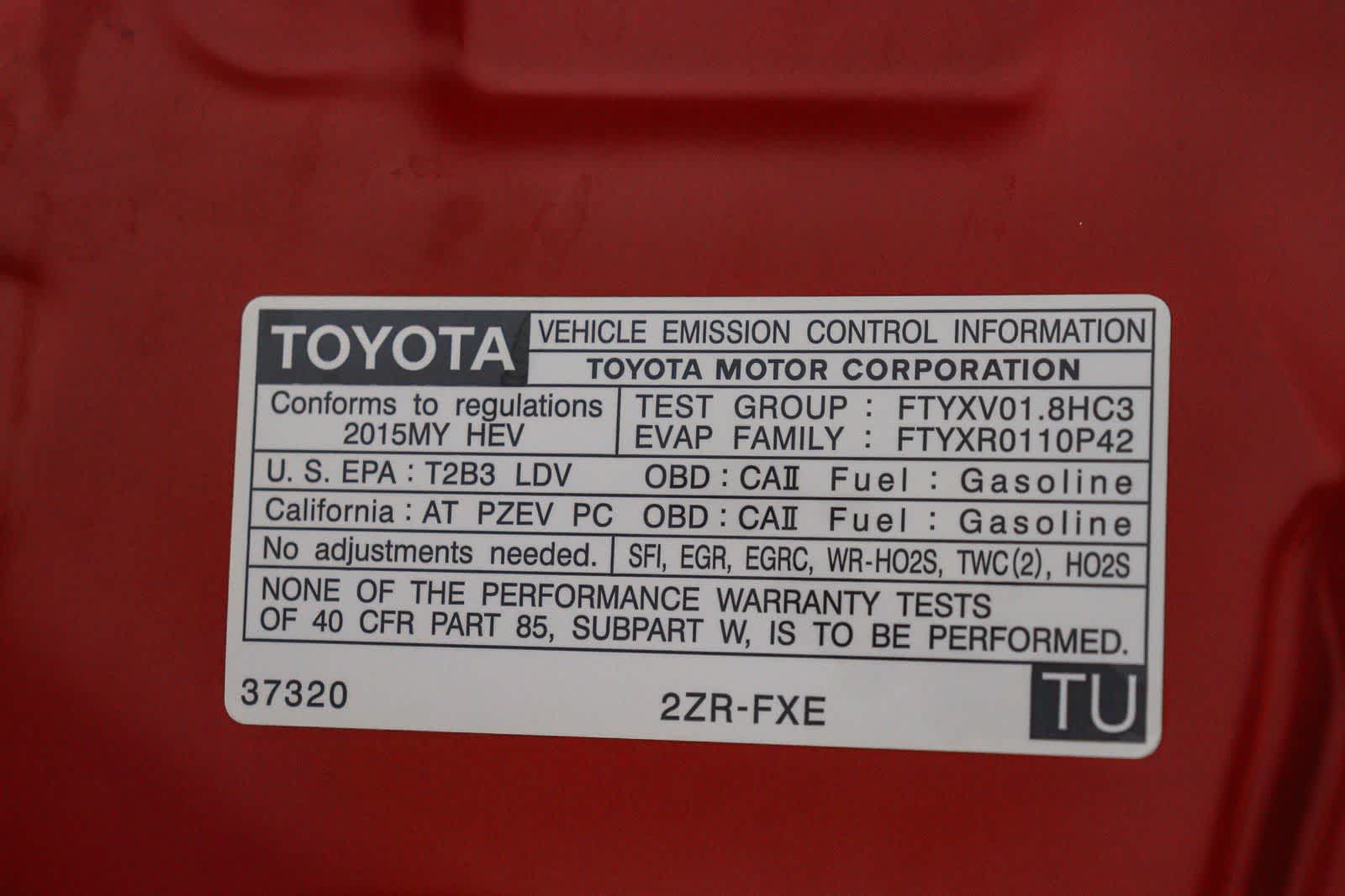 2015 Toyota Prius Persona Series Special Edition
