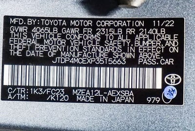 2023 Toyota Corolla SE