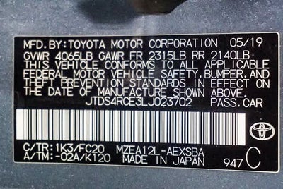 2020 Toyota Corolla SE