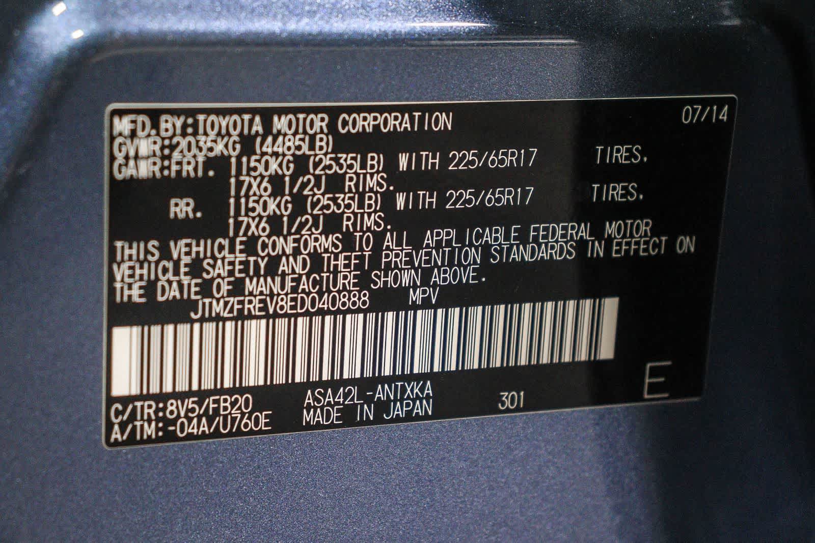 2014 Toyota RAV4 LE