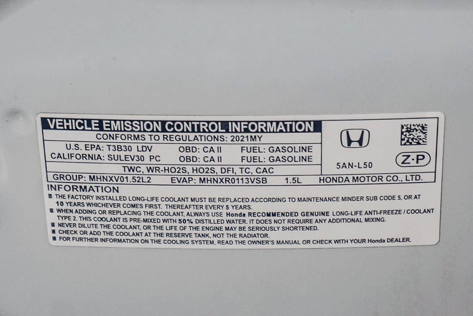 2021 Honda Civic Hatchback Sport
