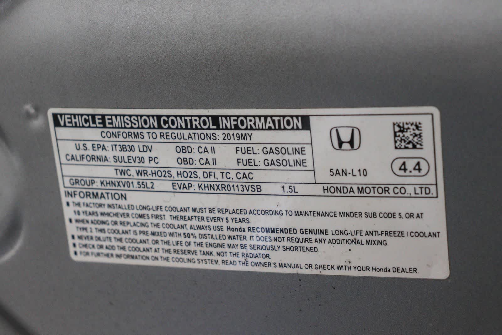 2019 Honda Civic Hatchback Sport Touring