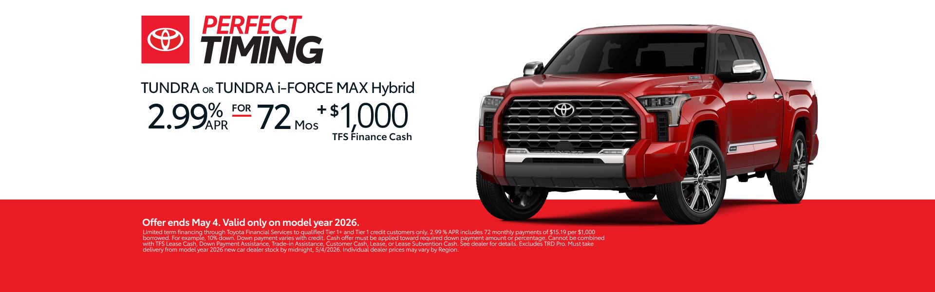 Toyota, Tundra, Cash, APR