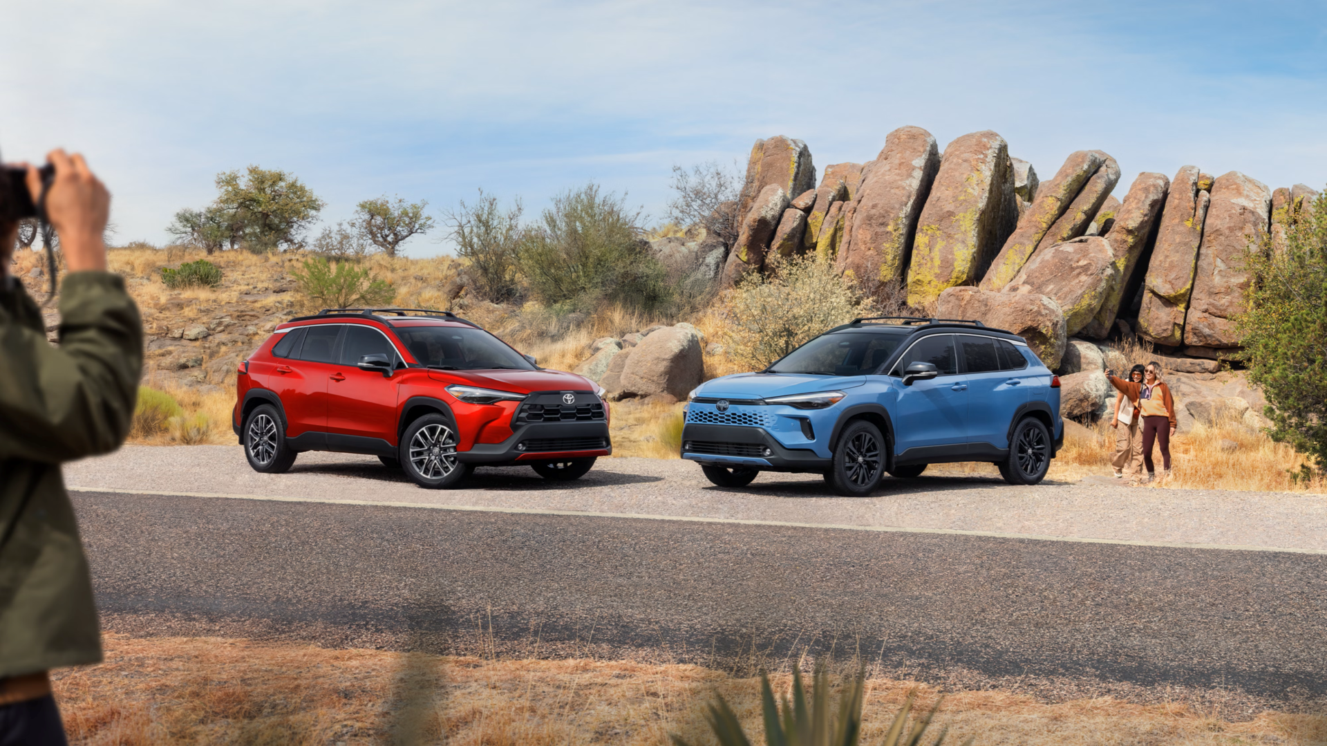 Blue and Red 2026 Toyota Corolla