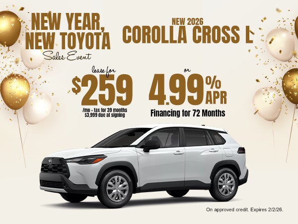 New 2026 Corolla Cross L