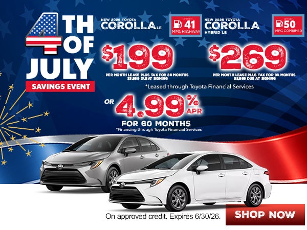 2026 Corolla LE & Corolla Hybrid LE